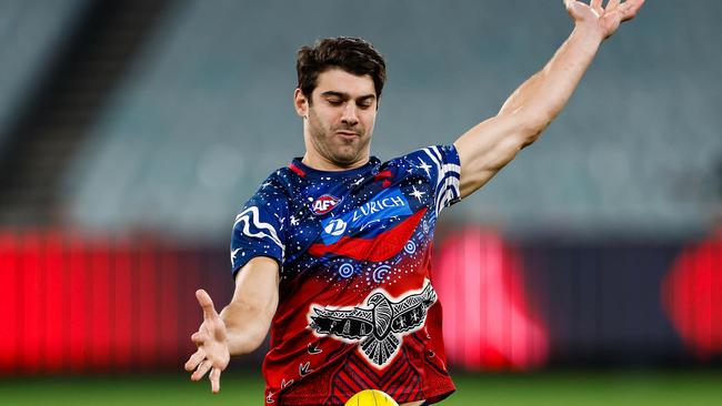 Christian Petracca is a late in for Clayton Oliver in Al Paton’s team. Picture: Dylan Burns/AFL Photos via Getty Images