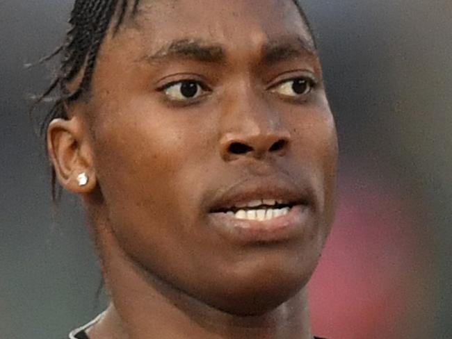 (FILES) This file photo taken on June 02, 2016 shows South Africa's Caster Semenya competing in the women's 800m event at the Rome's Diamond League competition at the Olympic Stadium in Rome. South Africa's Caster Semenya is back and vowing to win an Olympic gold medal that could reignite the complex biological and ethical gender storm that once engulfed her life. The athlete, who was at the centre of a bitter dispute over gender testing seven years ago, is favourite to win the women's 800 metres in Rio next month. / AFP PHOTO / TIZIANA FABI