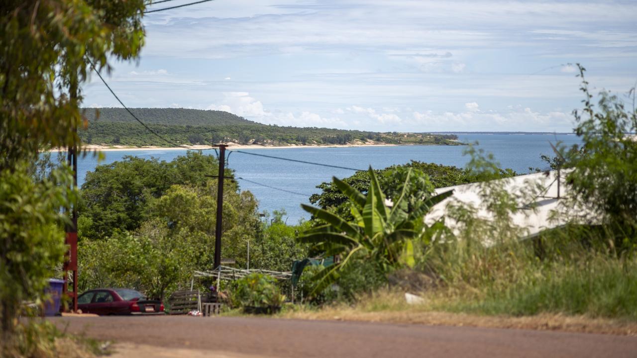 Anthony Djurrawut Mununggurr is accused of fatally stabbing a teenage boy during a violent clash between the rival families in Yirrkala, East Arnhem on April 28, 2021. Picture: Floss Adams.