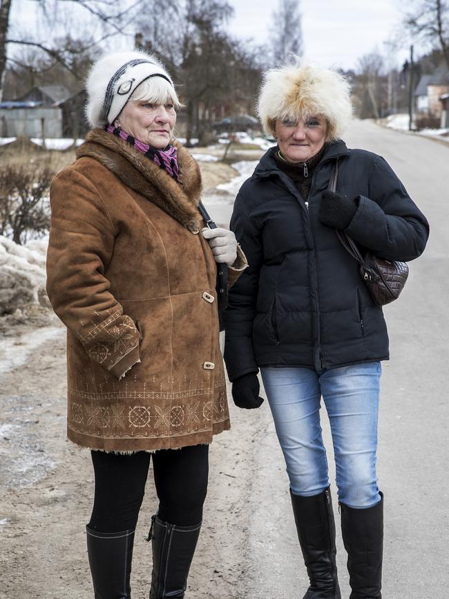 Friends Anjelika and Ludmilla both said they had concerns about NATO’s presence and questioned why they were there. Picture: Ella Pellegrini