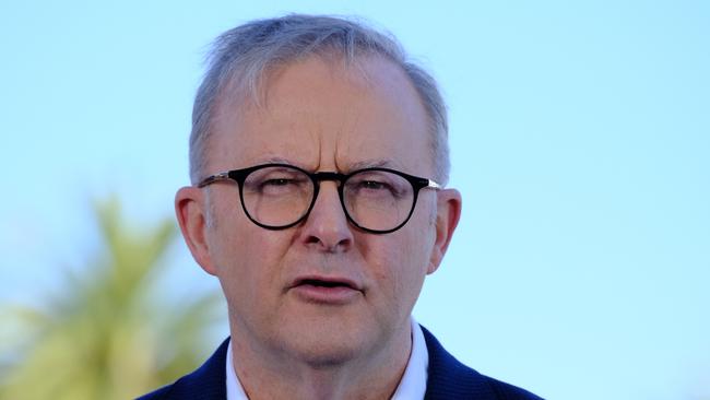 Prime Minister Anthony Albanese is optimistic the referendum will pass. Picture: NCA NewsWire / Luis Enrique Ascui