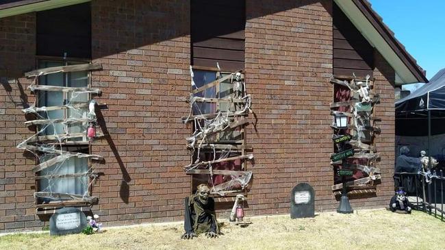 Peter and Justine Walle decorate their Lavington home for Halloween every year.