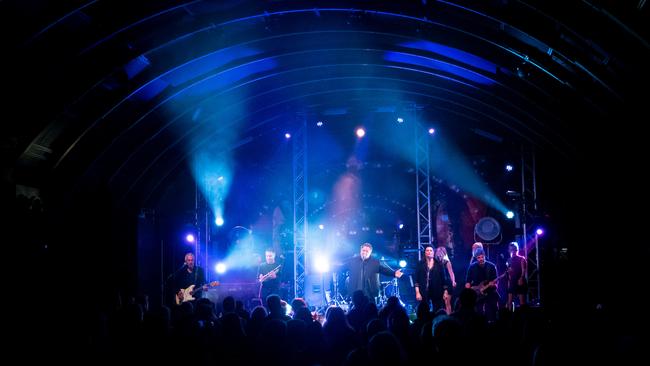 Russell Crowe and co among true believers at The Triffid on Thursday. Picture: Andrew Treadwell