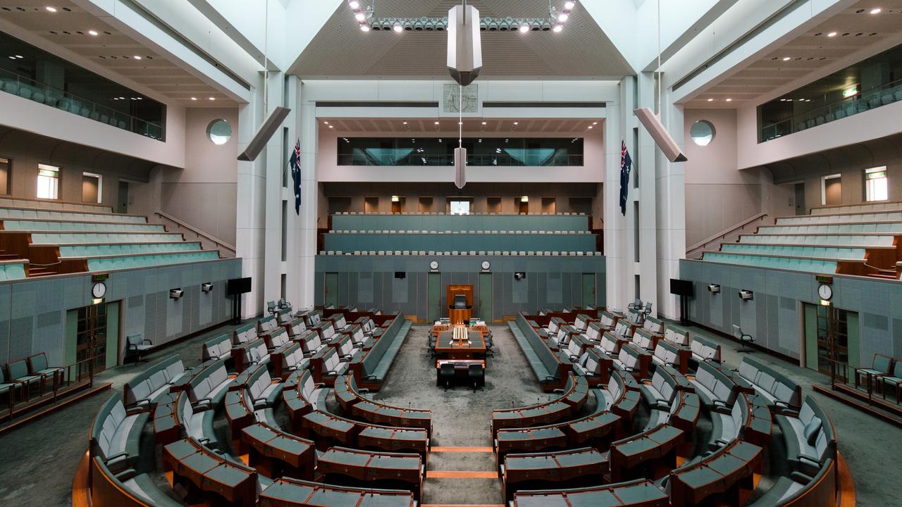 Canberra, Australia - October 14, 2017: A view inside House of Representative chamber in Parlianment House.