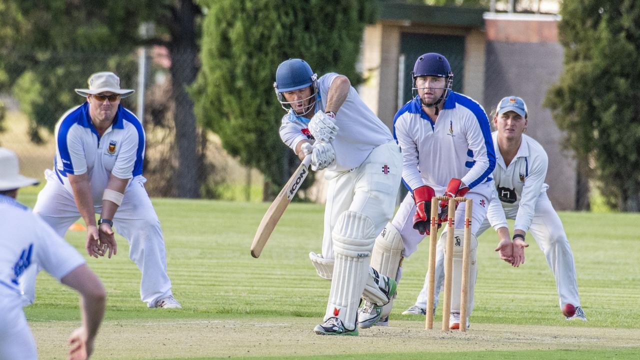 Brian May bats for Wests. Picture: Nev Madsen.