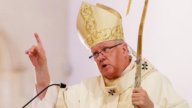 Mark Coleridge Archbishop of Brisbane, Christmas Day Mass, The Cathedral of St Stephen, Brisbane. Photographer: Liam Kidston.