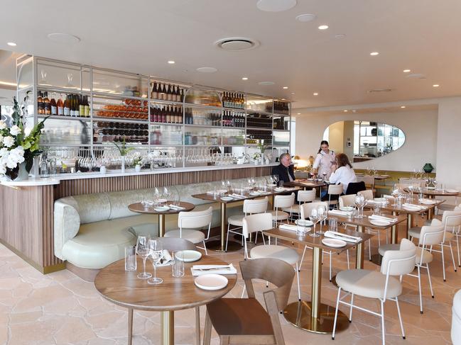 Loti’s interior is more Chapel St cafe that luxe seaside fine diner. Picture: Nicki Connolly