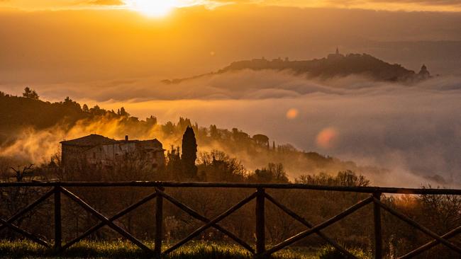 Clouds roll in under the Umbrian sun. Picture: Nikki To.