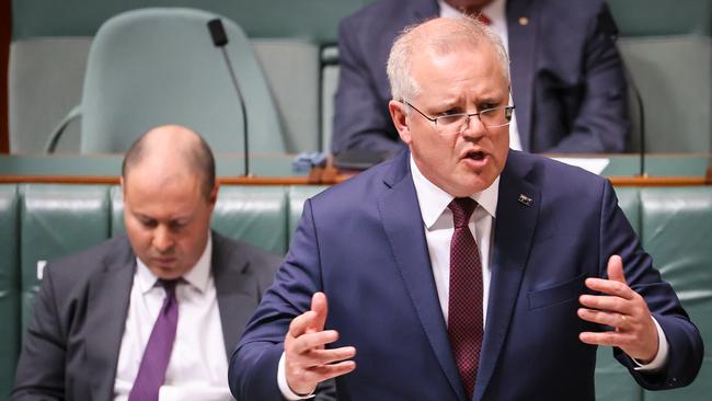 Scott Morrison has urged the state premiers to display unity on defining hotspots when national cabinet meets tomorrow. Picture: Getty Images