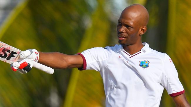 Roston Chase scored a classy century to help the West Indies recover from an early collapse.