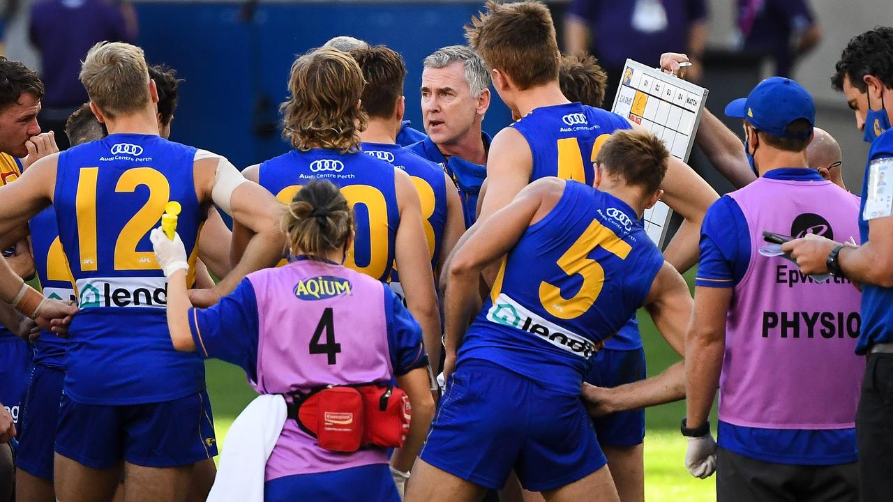 The Eagles won their 11th straight Western Australian derby on Sunday. (Photo by Daniel Carson/AFL Photos via Getty Images)