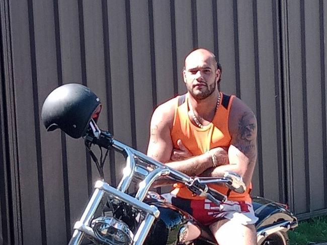 Former bikie Corey Agius, who has not been charged with any offences.