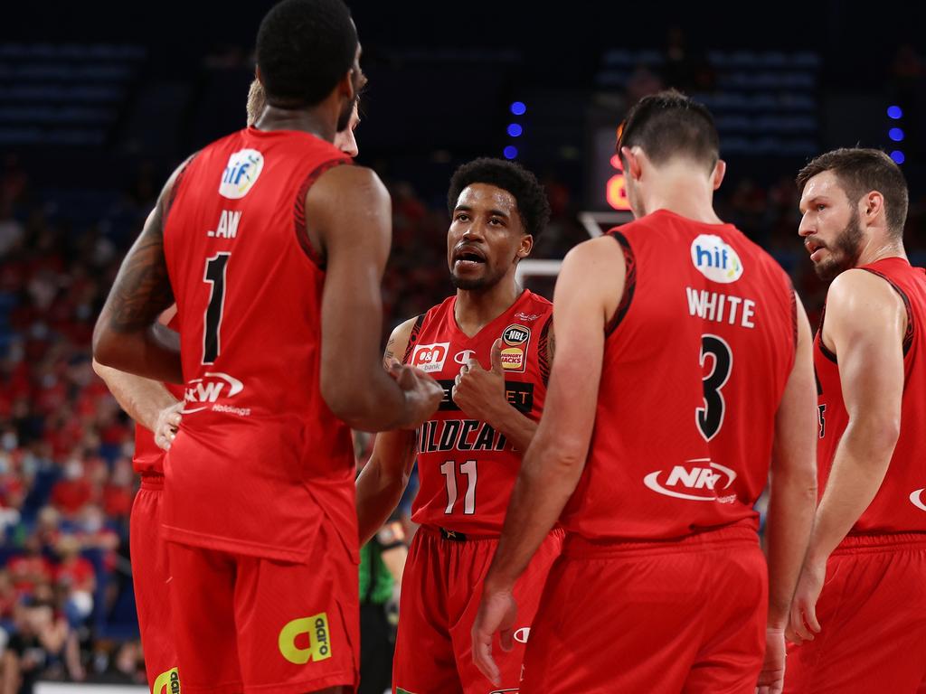 The Perth Wildcats will be hard to dislodge from the top four, with superstars like Vic Law and Bryce Cotton. Picture: Getty Images