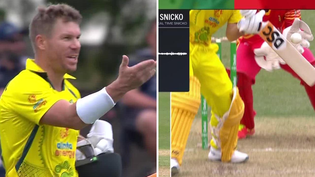 David Warner given not out