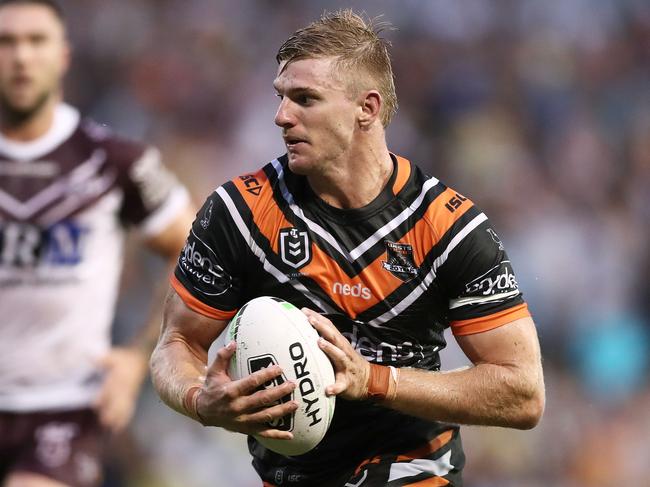 Luke Garner of the Tigers is a Watch/Hold despite scoring big points in round one. Picture: Matt King/Getty Images