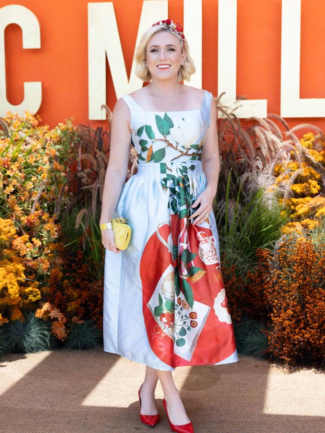 Sally Pearson at the Magic Millions race day. Picture by Luke Marsden.