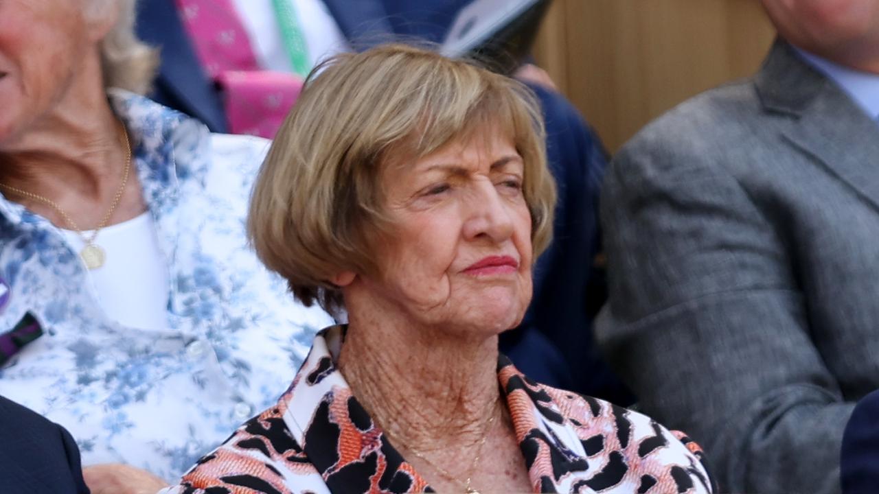 Margaret Court at Wimbledon earlier this year. Photo by Julian Finney/Getty Images