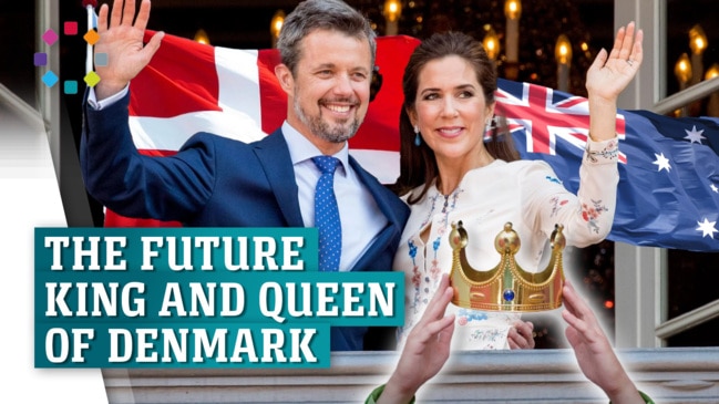 The proclamation of the future king and queen of Denmark