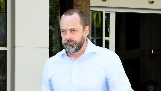 Edgar Maxwell Hayden leaves the NT Supreme Court on Friday, after pleading guilty to accessing, possessing and making available child pornography.