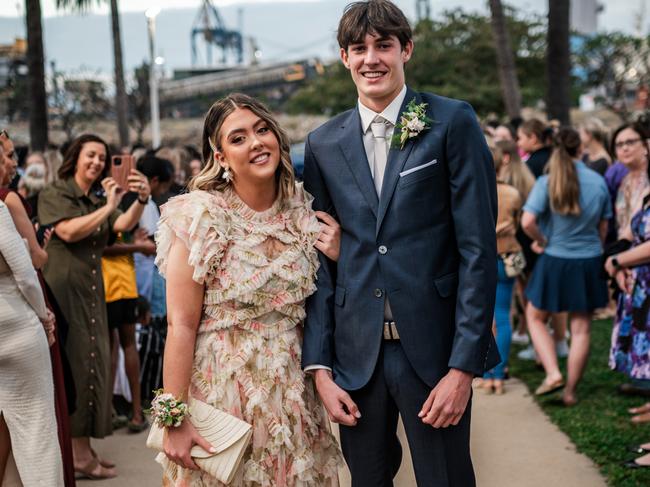 CLASS OF 2024: St Patrick's College Townsville school formal. Year 12 student Piper Hamilton &amp; Hugh Cafferky.