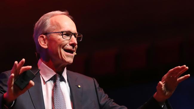 Geoff Wilson speaking at the Sohn Hearts &amp; Minds Conference. David Geraghty/The Australian