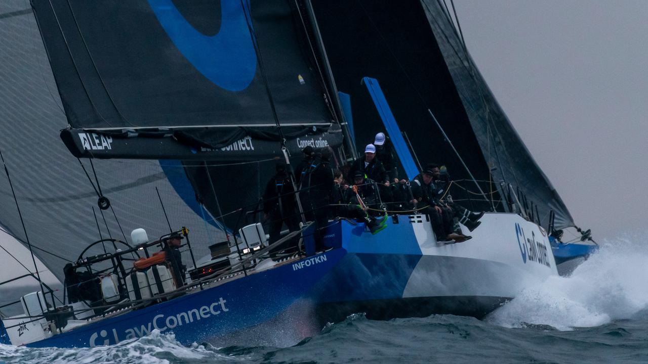 LawConnect in action ahead of the 2021 Sydney to Hobart yacht race. Pic: Andrea Francolini