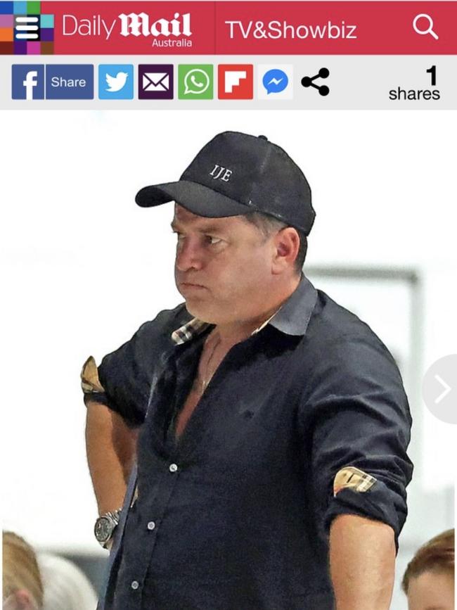 One of the Daily Mail website pictures of of Karl Stefanovic.