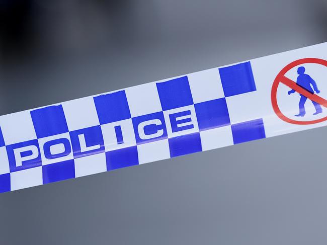 Generic image of police tape outside a crime scene on William Street in the Melbourne CBD on Wednesday, February 5, 2020. (AAP Image/James Ross) NO ARCHIVING