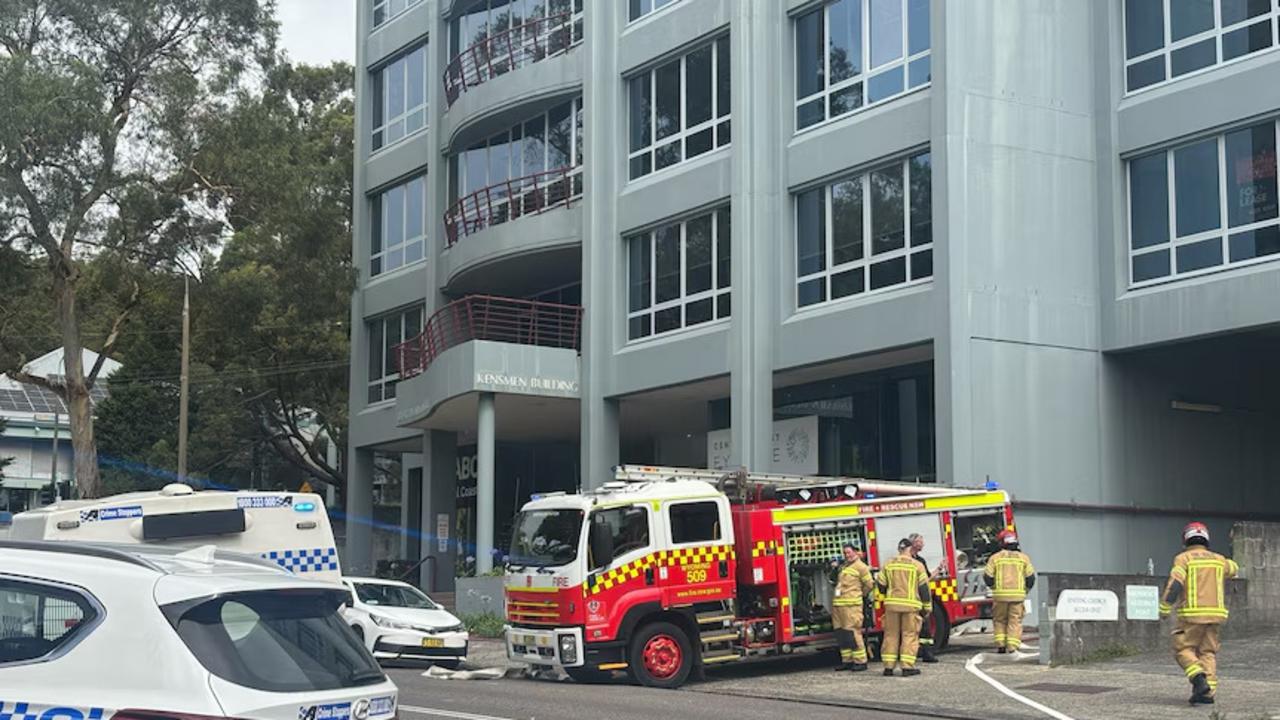 A second building just up the street was allegedly attacked by the same man. Picture: ABC