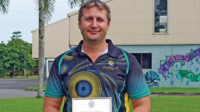 Innisfail State College teacher Shane Radanovic was awarded a Group Bravery Citation. Picture: Wet Tropics Times