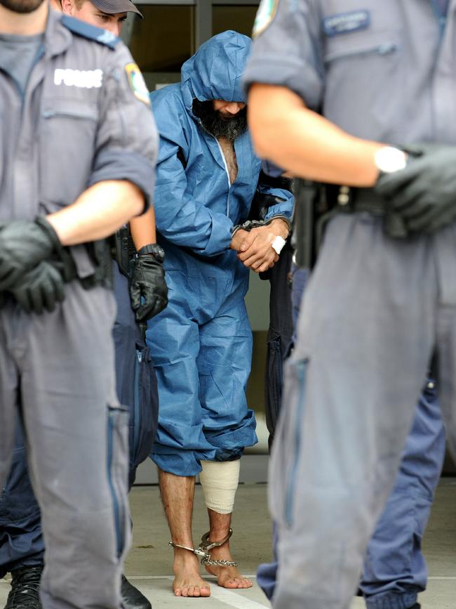 Malcolm Naden leaves hospital after his dramatic capture in March 2012.