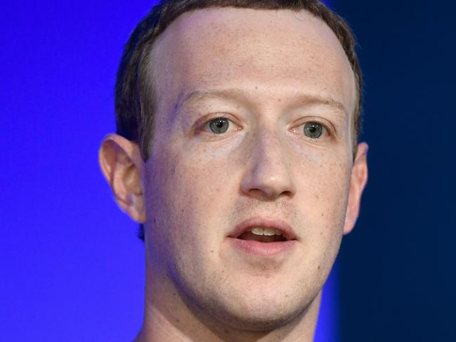 Mark Zuckerberg. Picture: AFP