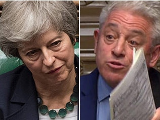 Theresa May and John Bercow.