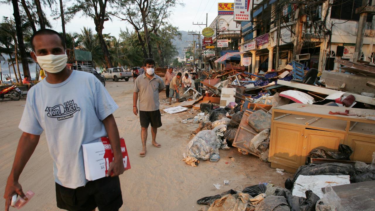 Thousands of locals and tourists were killed in Thailand during the tsunami. Picture: AFP