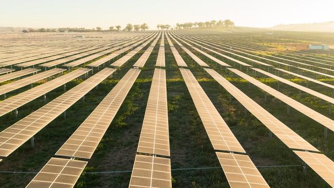 An artist’s impression of the planned Gundary Plain solar farm in NSW. Picture: Supplied