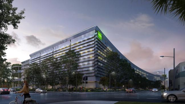 $207m plans for multi-level warehouse have been lodged by Goodman Property Services for the site at 1-3 Burrows Rd, St Peters. Picture: Welsh + Major