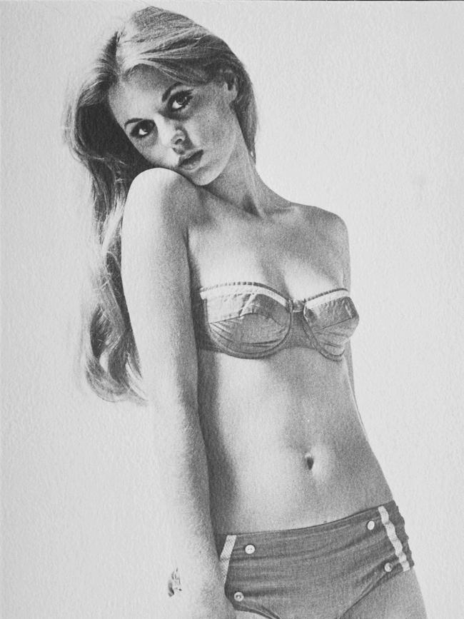 Pamela as a model in the 1960s. Picture: Jamie Lorriman