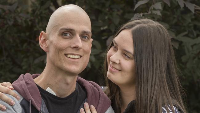 Matthew Bennett and his fiance Megan Tatnell. Picture:Rob Leeson.