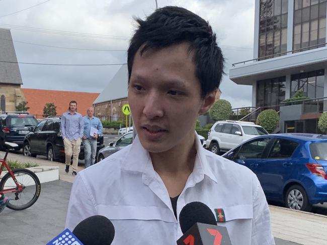 Minh Thien Ho arrives at Wollongong Local Court on October 11. Picture: Madeline Crittenden. 