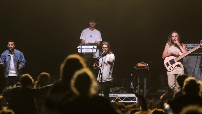 Winston Surfshirt performs at Party in the Paddock, White Hills, Northern Tasmania. Picture: PATRICK GEE