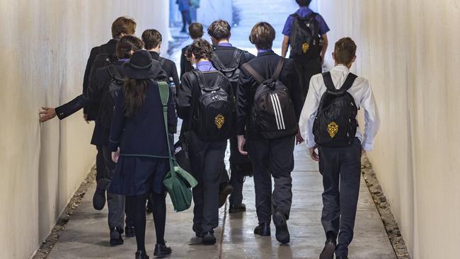 Australian teenagers are more likely to feel lonely, awkward and ostracised at school than their peers overseas, with a quarter of 15-year-olds revealing they are regularly bullied. Picture: NCA NewsWire / Sarah Marshall