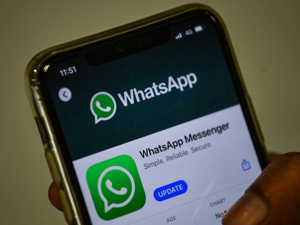 WhatsApp has more than two billion users around the world. Picture: Indranil Mukherjee/AFP