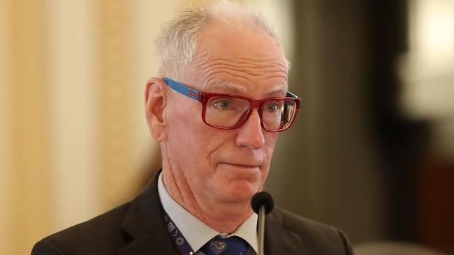 BRISBANE, AUSTRALIA - NewsWire Photos JULY 16 2021 Auditor General Brendan Worrall speaks at the estimates committee hearing at QLD parliament. Picture: NCA NewsWire / Jono Searle