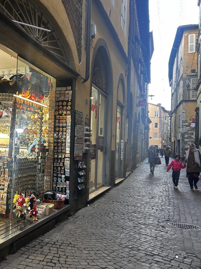 There is no shortage fine food and shopping in Lucca. Picture: Sophie Elsworth