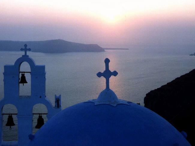 The plan is to get a Greek island, like Santorini.