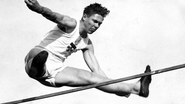 Australian 1934 Empire Games triple jump gold medallist Jack Metcalfe. Picture: Supplied.