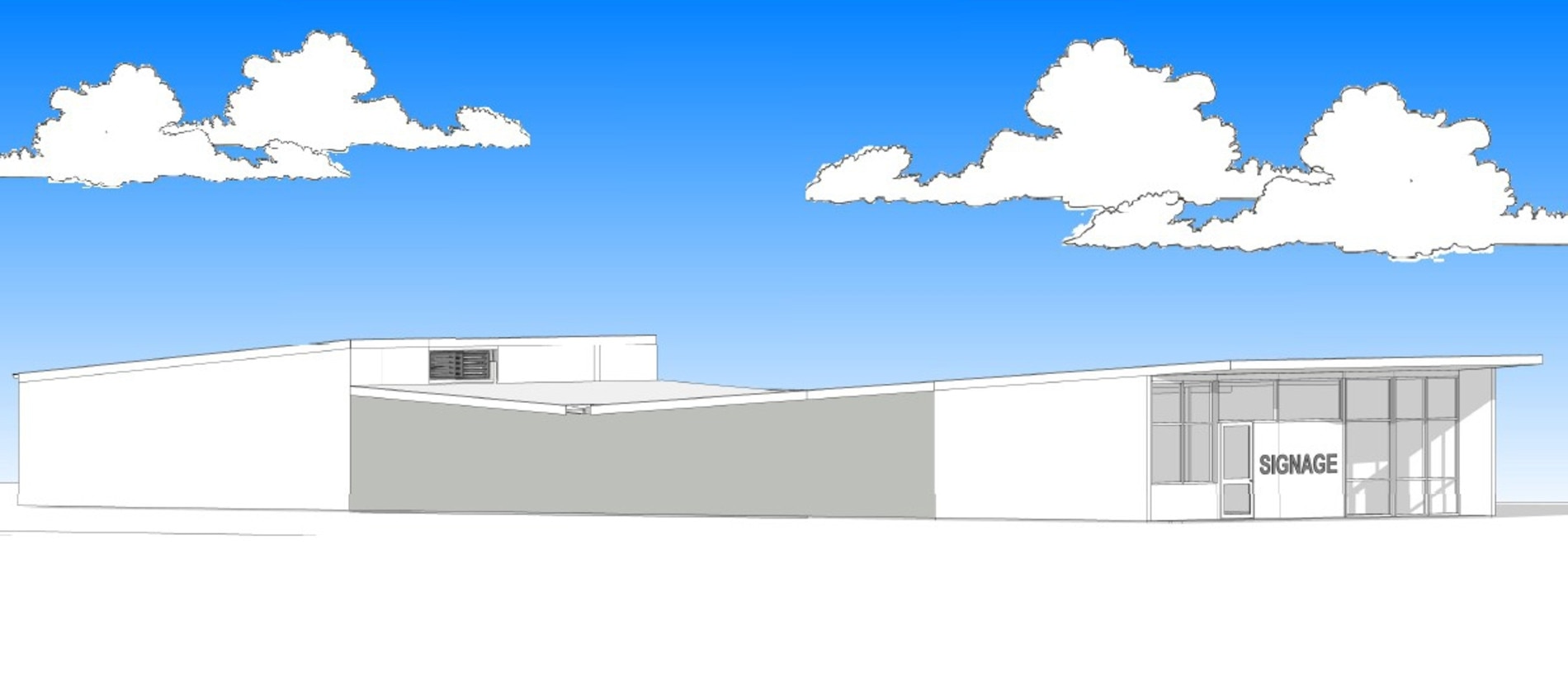 Proposed plans include an extension at the rear of the building. Renders by Design + Architecture.