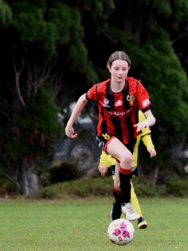 Piper Mazaraki is a quick and skilful defender for Geelong. Picture: Geelong Football Club.