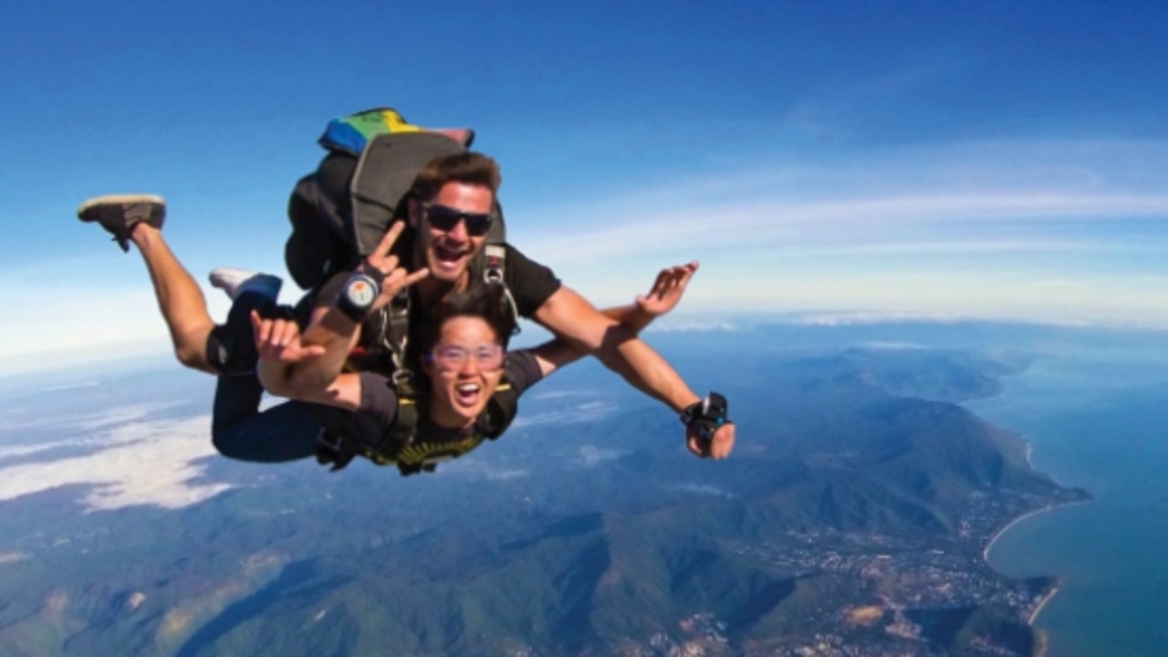 Skydiving over Cairns is an amazing experience.