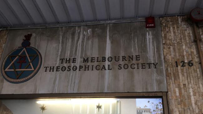 Front of the Melbourne Theosophical Society building.